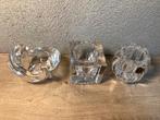 Kristallen glazen theelichthouder waxinelichthouder, Antiek en Kunst, Antiek | Glas en Kristal, Ophalen of Verzenden