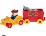 Duplo paardentrailer.2627 met wagens,cowboy en paard. 6,50., Ophalen of Verzenden, Gebruikt, Duplo