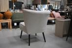 Mooie stoffen fauteuil cocktail salon grove stof naturel, Huis en Inrichting, Fauteuils, Ophalen, Zo goed als nieuw, Stof, 50 tot 75 cm