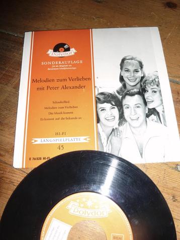  PETER ALEXANDER melodien zum verlieben 1960 EP  beschikbaar voor biedingen