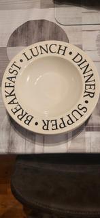 9 Diepe HEMA Borden - Breakfast Lunch Supper, Huis en Inrichting, Ophalen