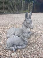 Betonbeelden Ezel setje, Tuin en Terras, Tuinbeelden, Ophalen, Nieuw, Beton, Dierenbeeld