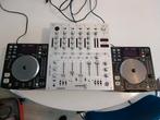 Dj set: 2x Denon Dn-s1200 en Reloop RMX-40 mengpaneel, Ophalen, Zo goed als nieuw, Denon