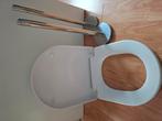 Wc bril en toilethouders (2 stuks ), Ophalen of Verzenden, Zo goed als nieuw, Wit