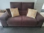 Bruine 2-zits bank, Huis en Inrichting, Banken | Bankstellen, Ophalen, Gebruikt, 150 tot 200 cm, Tweepersoons