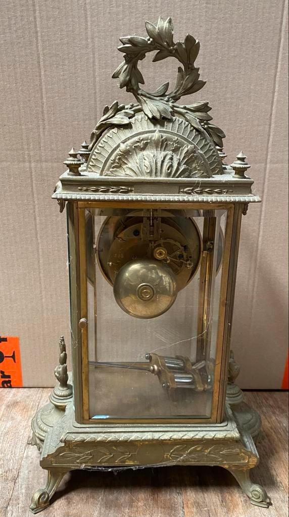 Antieke Franse Pendule, Antiek en Kunst, Antiek | Klokken, Ophalen of Verzenden