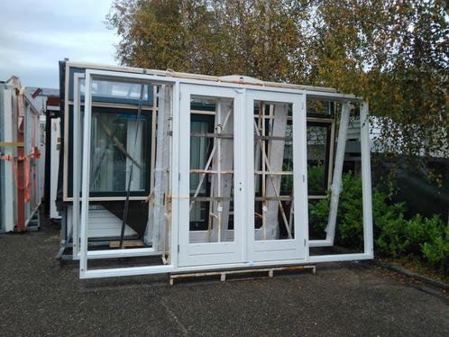 2 sets kozijn met dubbele tuindeuren, Doe-het-zelf en Verbouw, Deuren en Horren, Nieuw, Buitendeur, 215 cm of meer, 120 cm of meer