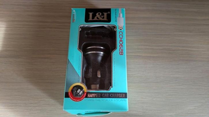 USB oplader auto duo, Telecommunicatie, Telefoonhouders, Auto, Ophalen of Verzenden