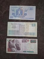 Egypte 25 Piatres, 5 ponds en 10 pounds UNC, Ophalen of Verzenden