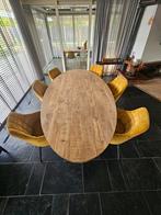 Eetkamer tafel lamulux met 6 stoelen, Huis en Inrichting, Complete eetkamers, 4 tot 6 stoelen, Zo goed als nieuw, Ophalen