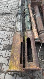 2 gietijzeren oude lantaarn onderstellen, Ophalen of Verzenden