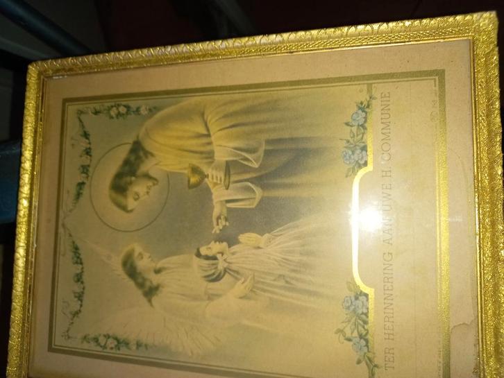 2 PRACHTIG MOOI  oude prentjes van 1965, Antiek en Kunst, Antiek | Religie, Ophalen of Verzenden