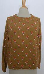 Grappige vosjes print trui/top! L, Kleding | Dames, Bruin, Verzenden, Maat 42/44 (L), Zo goed als nieuw