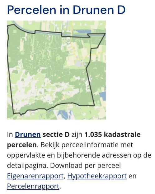 Te koop gevraagd: bosgrond perceel Loonse en Drunense Duinen, Tuin en Terras, Planten | Bomen, Overige soorten, Ophalen of Verzenden