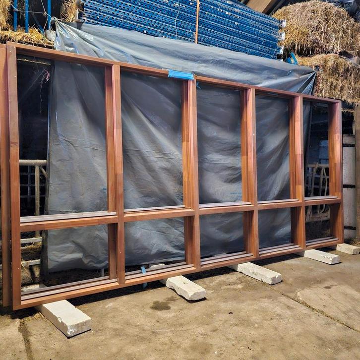 Hardhouten kozijnen, Doe-het-zelf en Verbouw, Kozijnen en Schuifpuien, Nieuw, Deurkozijn, Hout, 225 cm of meer, Ophalen