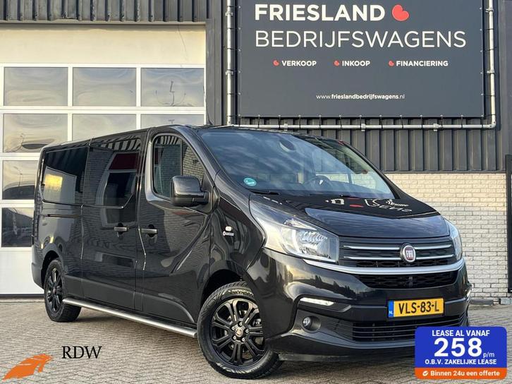 Fiat Talento 2.0 146pk L2H1 SX Dubbele Cabine Trekhaak/Leer/, Auto's, Bestelauto's, Bedrijf, Te koop, ABS, Achteruitrijcamera
