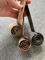 3 oude ouderwetse trekveren van trekbel antiek, Ophalen of Verzenden