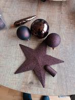 Kerstballen, Sieraden, Tassen en Uiterlijk, Broches, Ophalen of Verzenden, Zo goed als nieuw, Bruin, Overige materialen