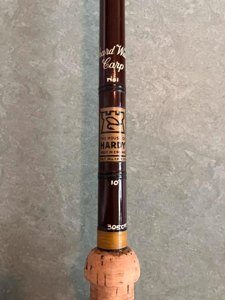 Hardy RW no.1 carp penhengel, Watersport en Boten, Hengelsport | Karpervissen, Zo goed als nieuw, Werphengel, Ophalen of Verzenden