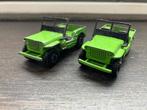 2x PlayArt U.S. Jeep | Groen | Made in Hong Kong, Ophalen of Verzenden, Gebruikt, Auto