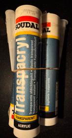 Soudal acrylaat kit nieuw 3 stuks transparant, Ophalen of Verzenden, Nieuw, Overige typen