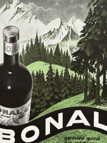 Vintage advertentie voor Bonal uit L'Illustriation, 1936 beschikbaar voor biedingen