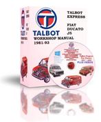 FIAT DUCATO / TALBOT EXPRESS FABRIEK CD MANUAL 1982 - 1994, Verzenden