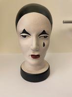 Vintage Pierrot Keramische Buste West-Duitsland, Antiek en Kunst, Ophalen of Verzenden