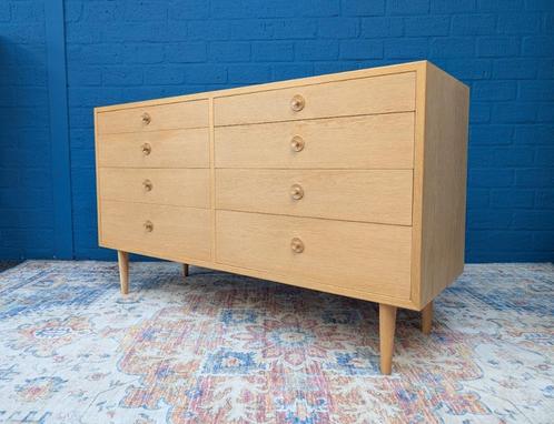 Vintage dubbele ladekast, Borge Mogensen, Deens design, Verzamelen, Retro, Huis en Inrichting, Ophalen