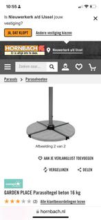 Parasol voet stenen, Tuin en Terras, Parasols, Ophalen, Zo goed als nieuw, Minder dan 1 meter, Parasolvoet