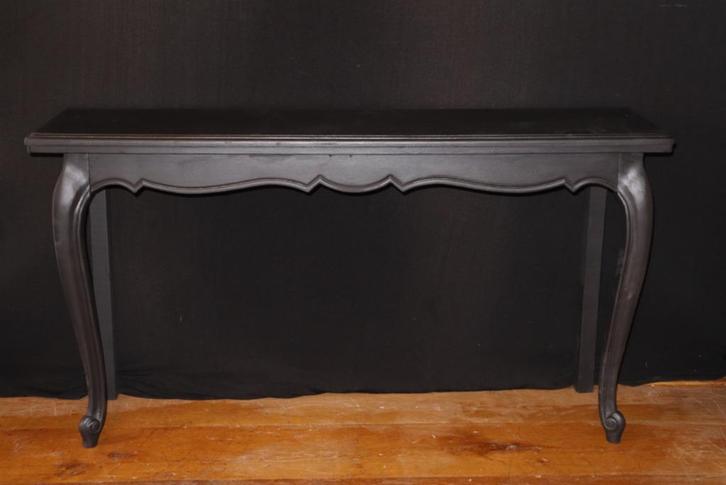 Side table queen ann gerestyled met zwarte krijtverf, Antiek en Kunst, Antiek | Meubels | Tafels, Ophalen