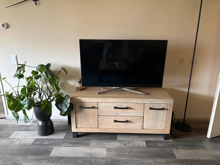 Pronto Wonen TV-kast - Licht Eiken - 135x45x60cm, Huis en Inrichting, Kasten | Televisiemeubels, Zo goed als nieuw, Minder dan 100 cm