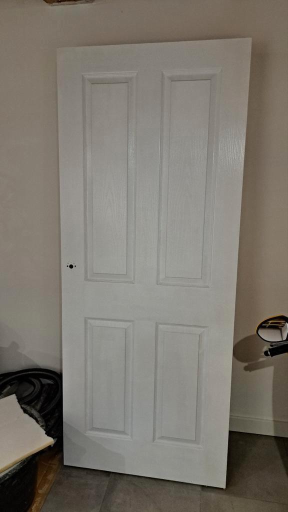 6 Stompe Binnendeuren prijs per deur, Doe-het-zelf en Verbouw, Deuren en Horren, Gebruikt, Binnendeur, 200 tot 215 cm, Hout, Ophalen