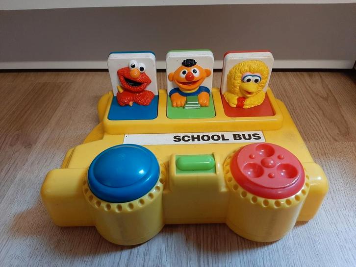 Sesamstraat schoolbus pop-up speelgoed, Kinderen en Baby's, Speelgoed | Fisher-Price, Ophalen of Verzenden