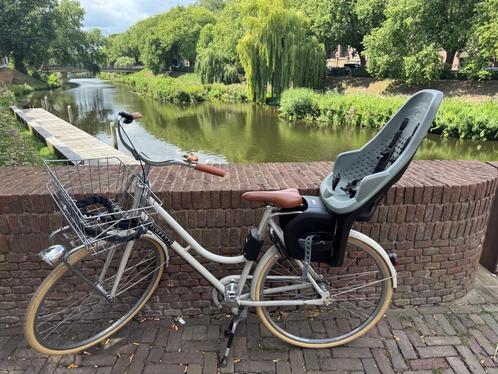 Veloretti Damesfiets (3 versnellingen) met Thule fietszadel, Fietsen en Brommers, Fietsen | Dames | Damesfietsen, Gebruikt, Overige merken