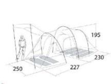 Binnententen 4p + 2p Eureka Tunnel Vision CV tunneltent, Caravans en Kamperen, Tenten, Gebruikt, Ophalen of Verzenden