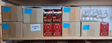 64 x LEFFE proefglas kerstbier degustieglas tasting glass beschikbaar voor biedingen