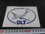 sticker vliegtuig DLT embraer 120, Verzamelen, Ophalen, Zo goed als nieuw, Bedrijf of Vereniging
