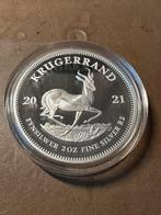 2 ounce Proof Krugerrand 2021, Postzegels en Munten, Munten | Afrika, Ophalen of Verzenden, Zuid-Afrika, Losse munt, Zilver