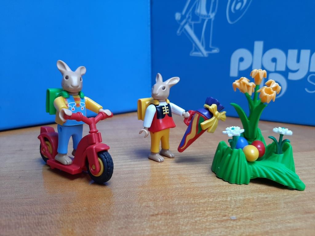 Pasen 4458 paashaas kinderen 1e schooldag compleet, Kinderen en Baby's, Speelgoed | Playmobil, Ophalen of Verzenden, Zo goed als nieuw