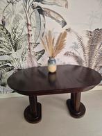 Prachtige Vintage tafel. Deze eettafel is uitschuifbaar!, Ophalen, 200 cm of meer, 50 tot 100 cm, Vijf personen of meer
