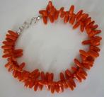 bloedkoraal armbandje lengte 18,5 cm, Verzenden, Nieuw, Rood, Overige materialen