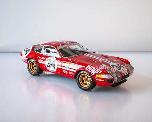 1 of 1! Ferrari 365 GTB4  #34 Le Mans 1972 Kyosho, Hobby en Vrije tijd, Modelauto's | 1:18, Zo goed als nieuw, Kyosho, Ophalen of Verzenden