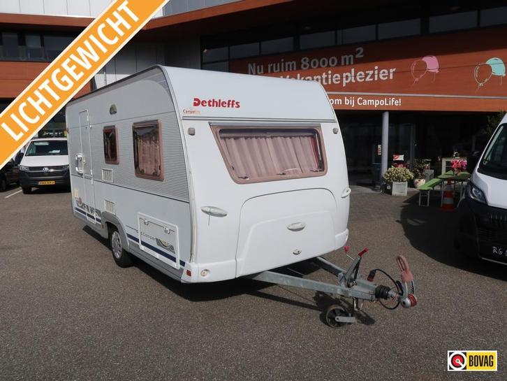 Dethleffs Camper 440 DB MET VOORTENT, Caravans en Kamperen, Caravans, tot en met 4, 750 - 1000 kg, Treinzit, Dethleffs, Dwarsbed