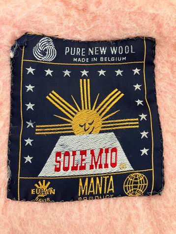 Sole Mio puur wollen deken 240 x 260 vintage oud roze beschikbaar voor biedingen