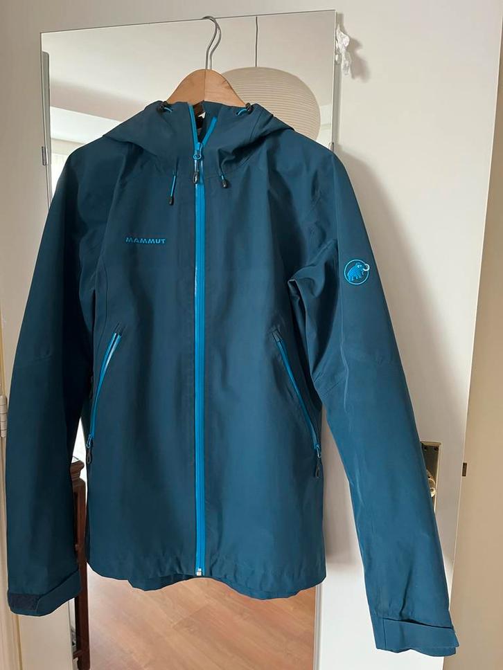 Mammut Hardshell Damesjas - Maat L, Kleding | Heren, Jassen | Zomer, Zo goed als nieuw, Maat 52/54 (L), Blauw, Ophalen of Verzenden