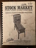 BALLY BINGO STOCK MARKET MANUAL, Verzamelen, Automaten | Flipperkasten, Gebruikt, Elektronisch, Bally, Onderdeel of Defecte kast