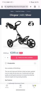 clicgear 4.0 silver zilver trolley, Ophalen, Nieuw, Overige merken