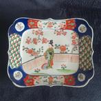 Japans porselein - imari schaal met dame - 22 x 28 cm, Ophalen of Verzenden