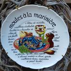 Limoges Frankrijk Decoratief Bord - Moules à la Marinière, Ophalen of Verzenden